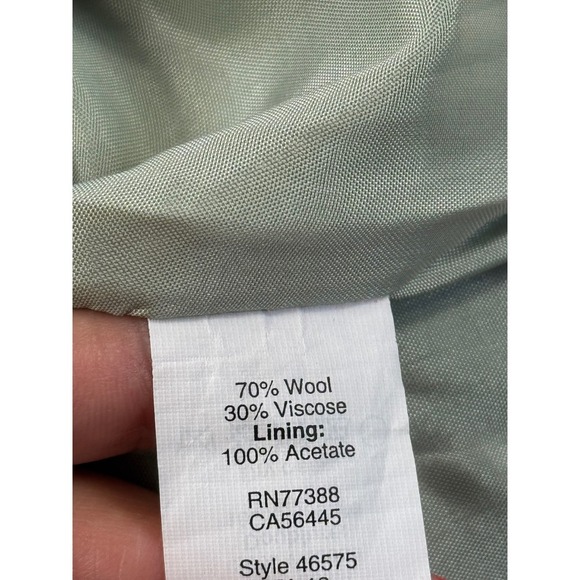 J.Crew Pencil Skirt Women's Size 6 Green Wool Blend Career Business Casual - Picture 9 of 11